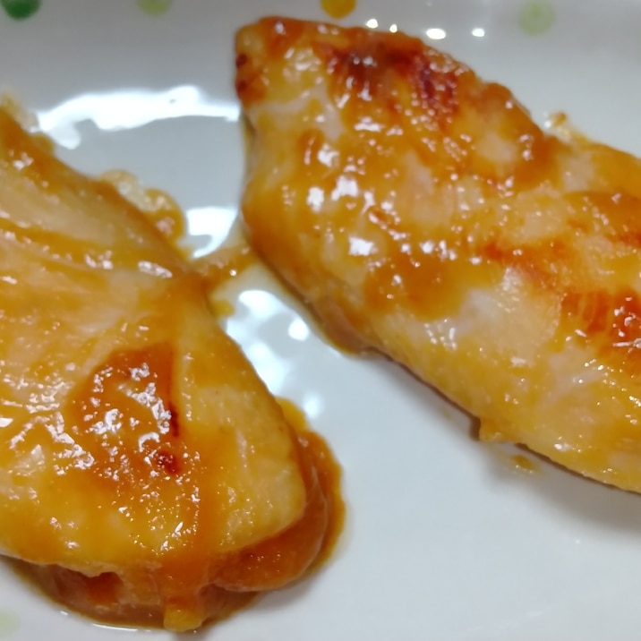 鶏ムネの西京味噌漬け焼き